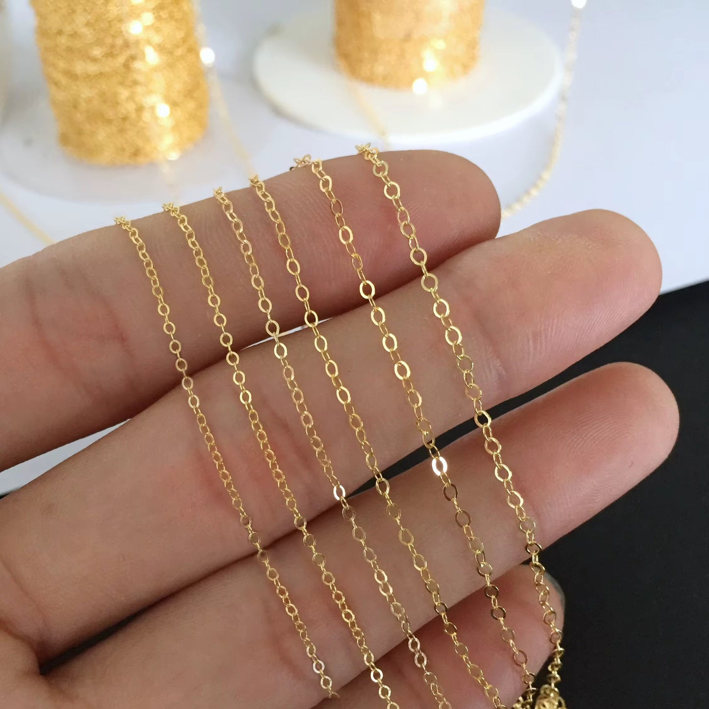 Gold filled cable chain 1.8mm