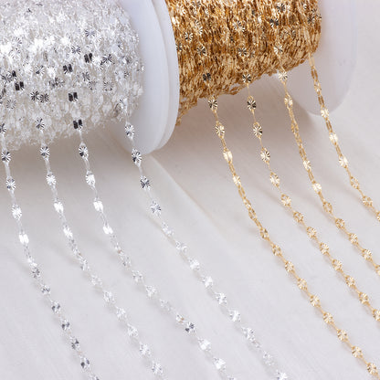 Gold filled Starburst chain 2.5mm