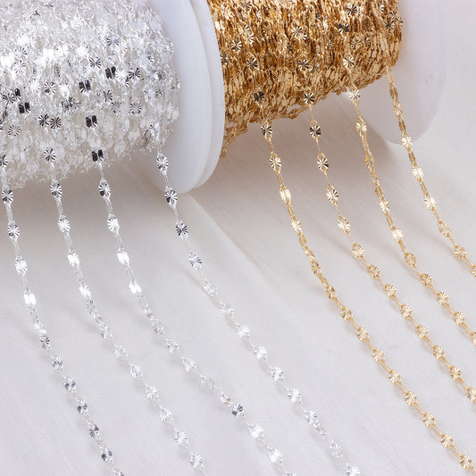 Gold filled Starburst chain 2.5mm