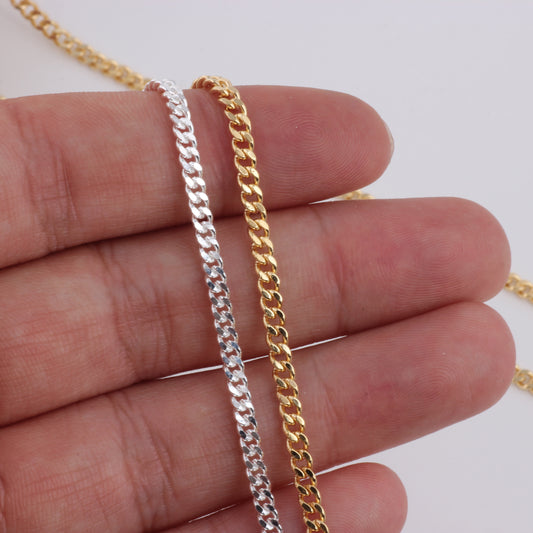 Gold filled Curb chain 2.5