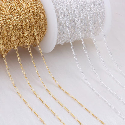 Gold filled Figaro chain 1.5mm